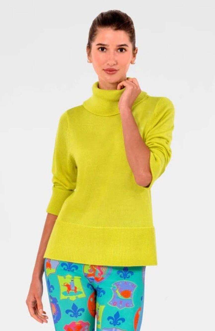 Gretchen Scott Sorbet Sweater in Lime color Sz M